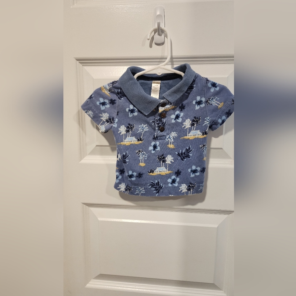 George Vibrant Blue and Yellow Polo Shirt
